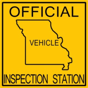 Official Missouri Vehicle Inspection Station sign